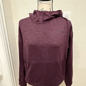 The North Face Women's blackberry wine heather crop Hoodie sz M